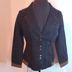 Monroe & Main Dk. Structured Blazer NWT Size L